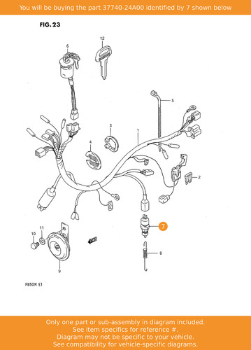Suzuki switch assy stop - stop, lamp