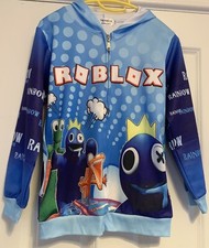 Roblox Rainbow Friends Zip Up Hoody / Jacket By Thombase Size 11-12 years