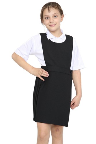 Bib pinafore pleated dress - bib,