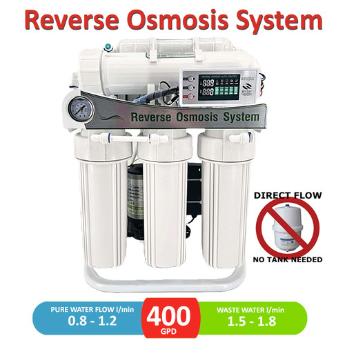 400 gpd pumped - gpd, reverse