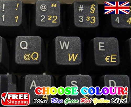 German transparent keyboard - transparent,