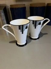 David Bradbury RITZY Art Deco Mugs, Chris Rogers X2