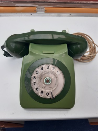 Vintage green rotary dial - vintage,