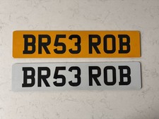 ROB Private reg plate  on
