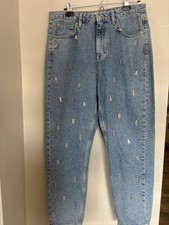 Topshop Mom Jeans Blue Babe