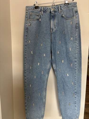 Topshop mom jeans blue babe - blue,