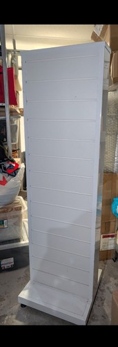 White double sided - double-sided, slatwall