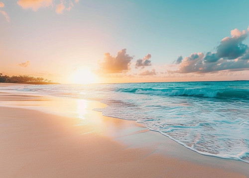 Sunset seascape canvas picture - seascape,