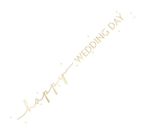 Wedding day banner 9ft - banner,