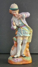 Ceramic bisque figure of a boy 7.5"  Vintage, Excellent Condition