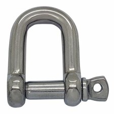 Stainless steel shackle dee - stainless, d