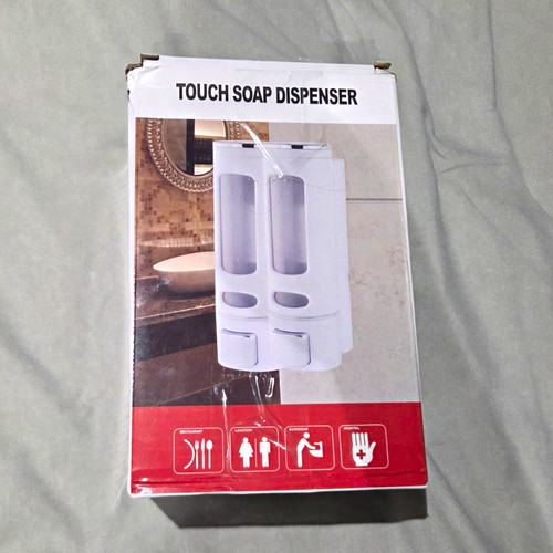 Touch wall mounted double soap - double,