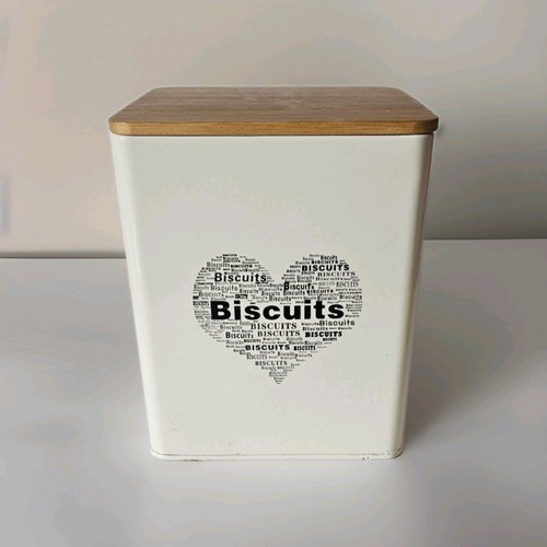 White metal biscuit - tin, with