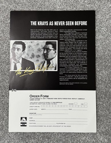 Rare kray twins advertising - 4,