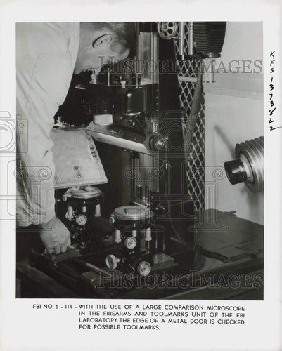 Press photo fbi scientist - scientist, uses