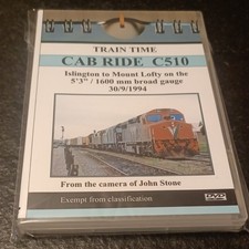 DVD Train Time Cab Ride C510 Islington to Mount Lofty on broad gauge - Australia