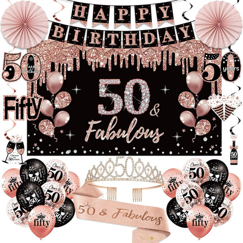 50th birthday decorations - 50th,