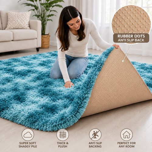 Fluffy rugs large - large, rug