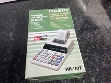 Vintage Casio HR-110T Digit Printing Calculator Brand New Boxed