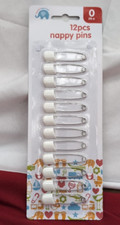 12 BEAUTIFUL BEGINNINGS - Nappy PINS 0m+ (PACKAGING DAMAGED)