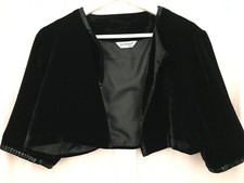 Athmosphere black viscose/silk bolero/shrug, size 16