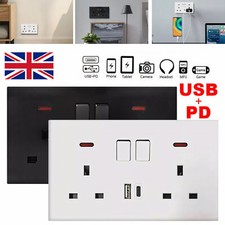 1/5PCS Double Wall Plug Socket