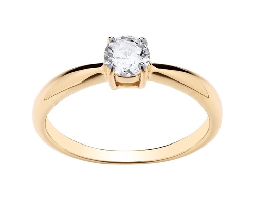 9ct yellow gold silver - on,