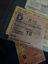 Queen Concert Ticket 1974