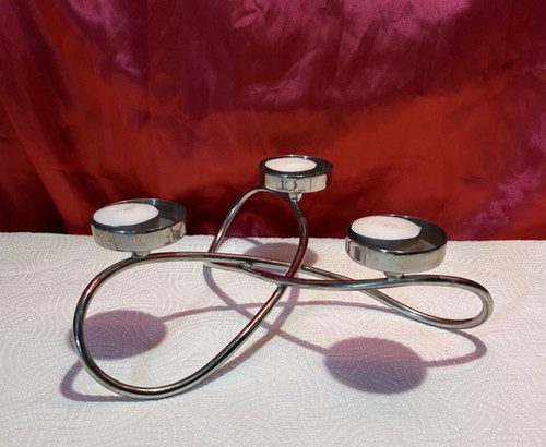 Zilverstad arm tealight - 3,