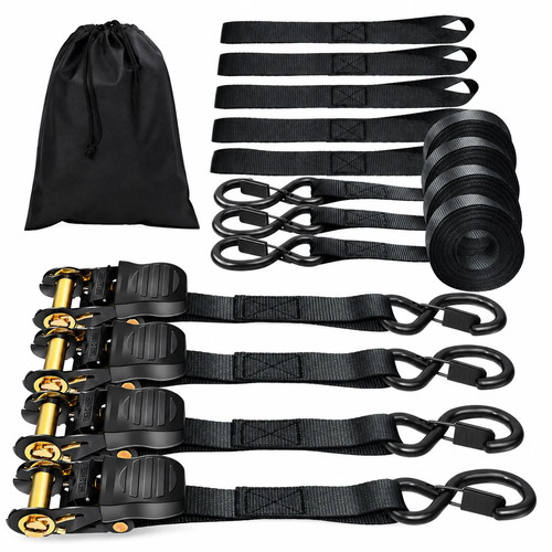 Retractable ratchet straps - ratchet, 4