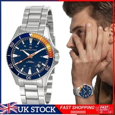 Hamilton Khaki Navy Diver 40mm Blue Dial Men's Watch Gifts NEW IN BOX UK🎁