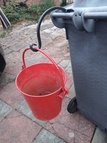 Vintage fire bucket genuine - vintage,