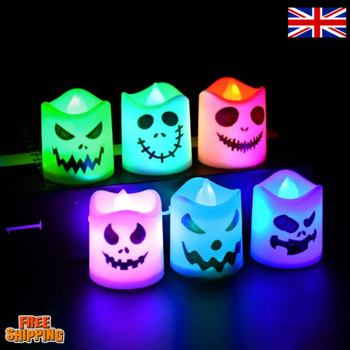 6pcs halloween led ghost - 6pcs,