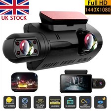 Dual Lens Car Dash Cam with