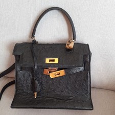 Vtg D.P. Paris Black Genuine