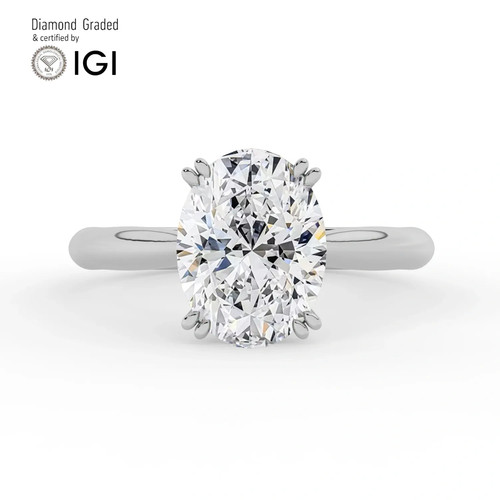 Oval diamond engagement - oval,