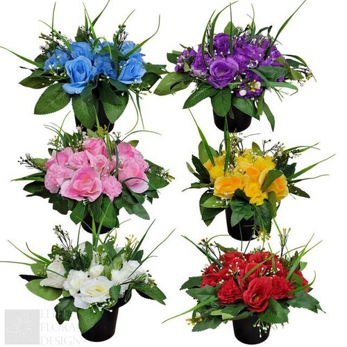 Memorial grave cemetery pots - memorial,