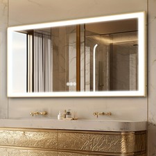 Jumbo Large Gold LED Bathroom