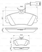 Bosch front brake pads - brake, set