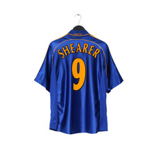 1998/99 SHEARER #9 Newcastle United Vintage adidas Away Football Shirt (L)