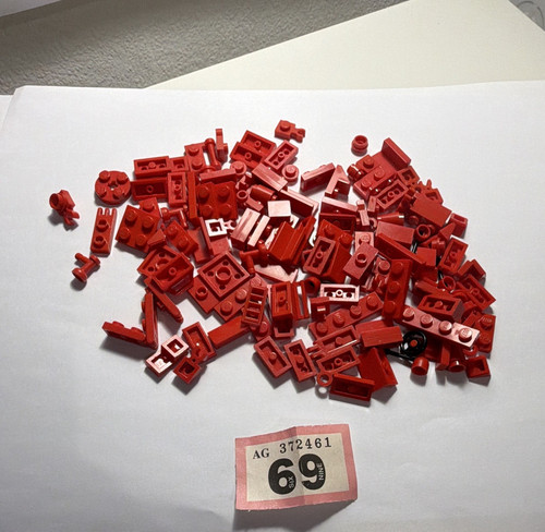 Lego bulk lot red - mixed, pieces