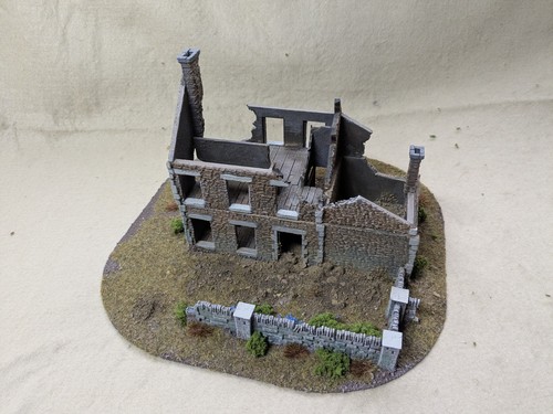Well painted 28mm ww2 ruined - ,