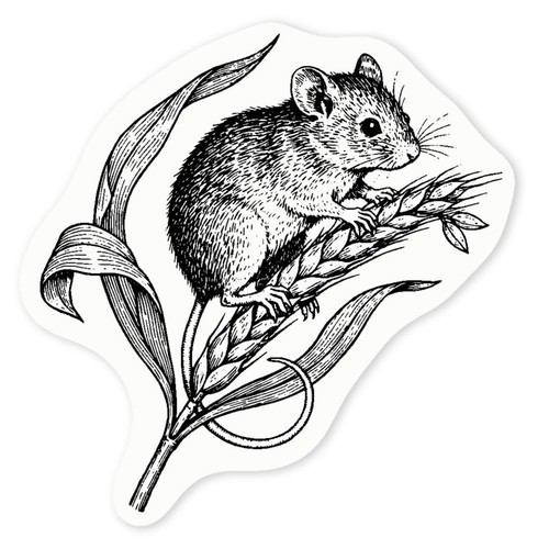 Harvest mouse clear vinyl - 'harvest,