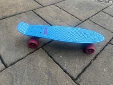 D Street Penny Board Skateboard blue and pink