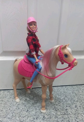 Horse riding barbie - doll, +