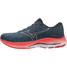 Mizuno Wave Rider 26 Mens Running Shoes Blue Cushioned Comfort Sports Trainers