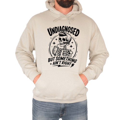 Retro skeleton mens hoodie - mens,