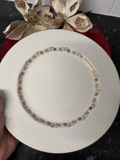 Royal Doulton Fairfax T.C.1006 White Gold Leaf Serving Plate Platter 