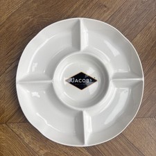 Jacobs Crackers cheese Serving Plate 5 Compartments Round VGC Dinner Party Xmas