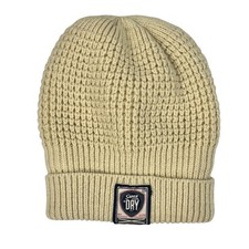 Superdry Thick Fluffy Lined Off-White Beenie Hat VGC